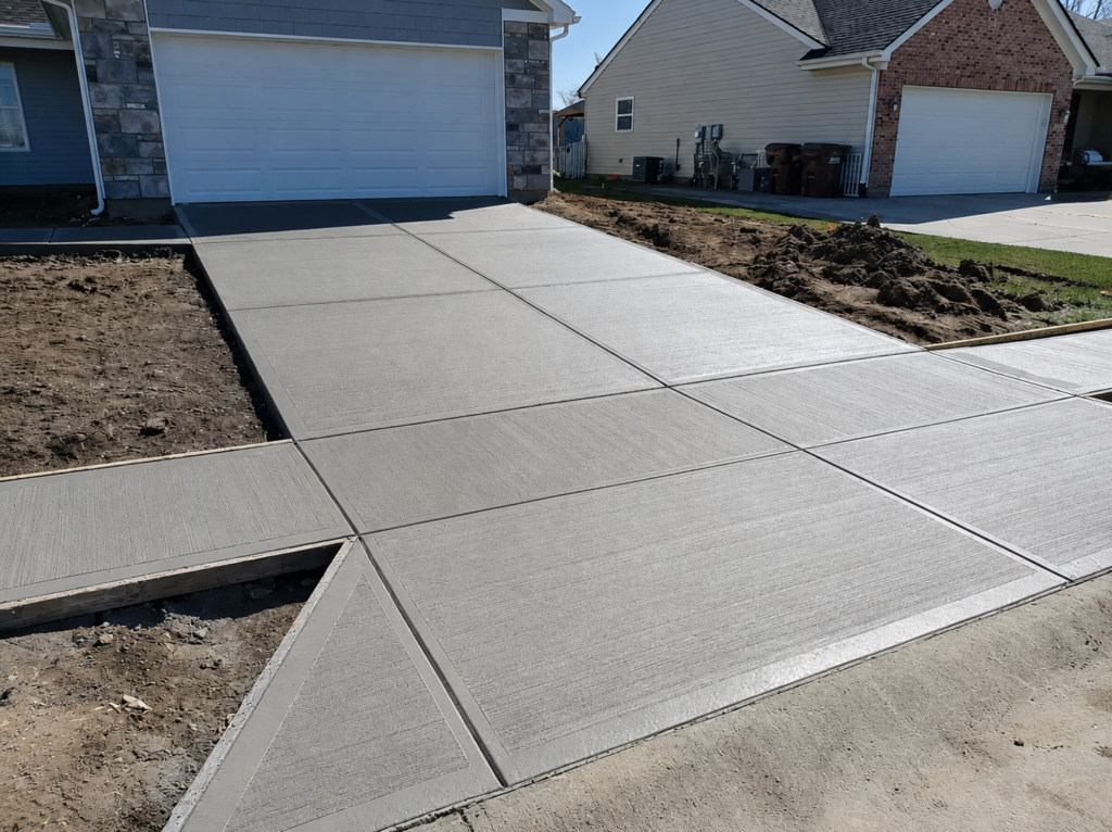 concrete driveway cost Fuquay-Varina NC