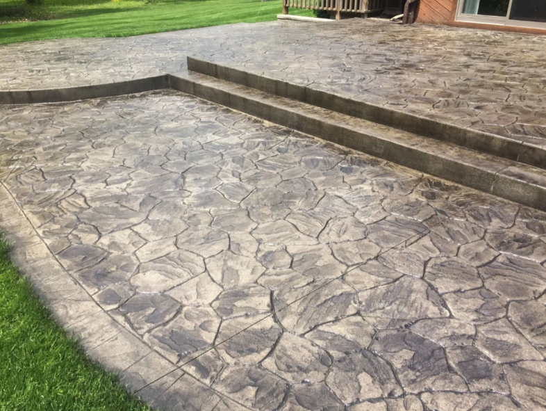 Stamped decorative concrete Wake County NC